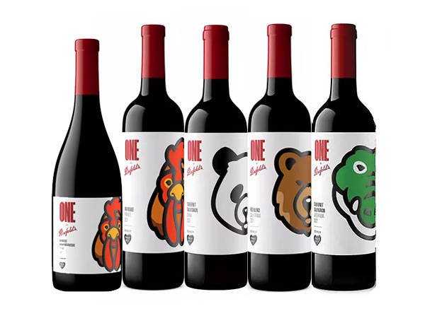 牡丹江回收奔富红酒奔富一号1号Penfolds ONE潮流联名Human Made中国熊猫加州棕熊法国雄鸡澳洲鳄鱼