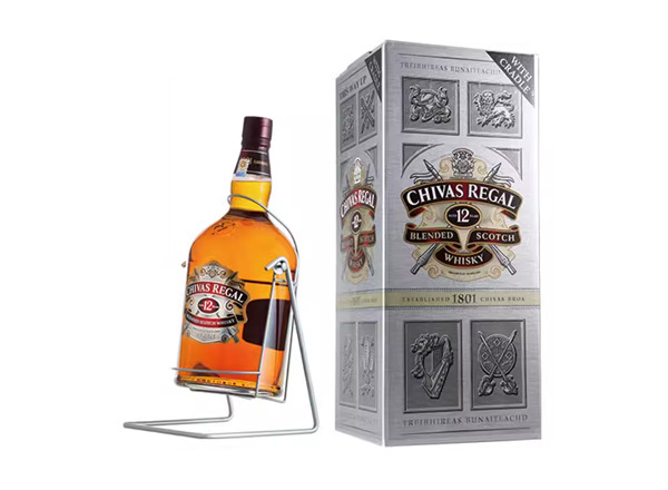 牡丹江芝华士12年威士忌回收4500ml 9斤装4.5L进口Chivas Regal洋酒礼盒