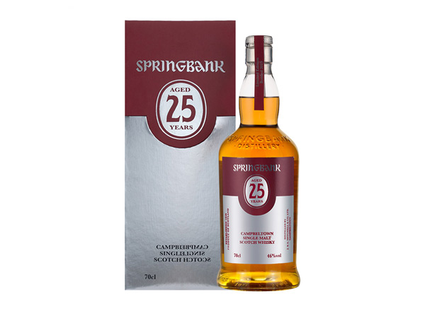 牡丹江云顶25年回收云顶威士忌SpringBank 46度坎贝尔镇苏格兰单一麦芽700m进口洋酒威士忌