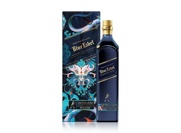 牡丹江尊尼获加蓝牌威士忌回收Johnnie Walker蟠龙献瑞龙年特别版约翰走路750ml春节限量版
