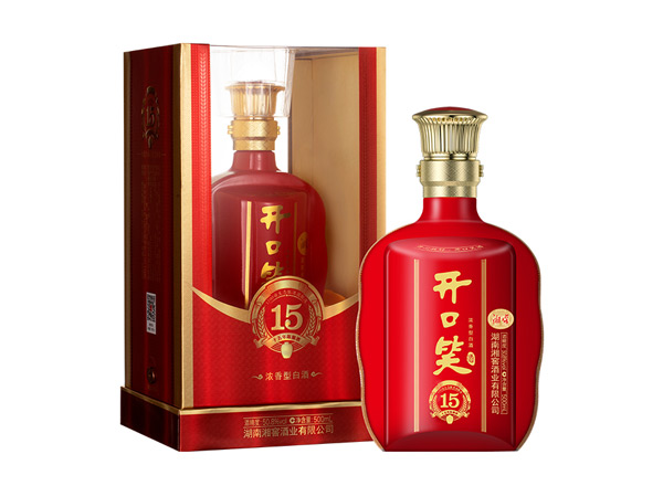 牡丹江湘窖开口笑15陈酿16回收开口笑酒十五年陈酿酒开口笑15大喜版上门收购价格高