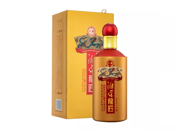 牡丹江回收湘窖龍匠人和酱香型白酒53度500ml礼盒湘窖酒龙匠人和收购