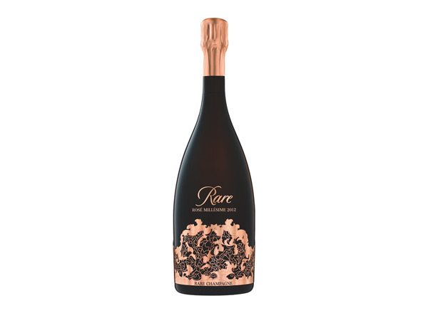 牡丹江白雪香槟回收稀露香槟黑钻年份桃红香槟Rare Rose（礼盒装）