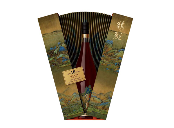 牡丹江鹤驻18年黄酒回收鹤驻新花雕18年珍藏版千里江山图