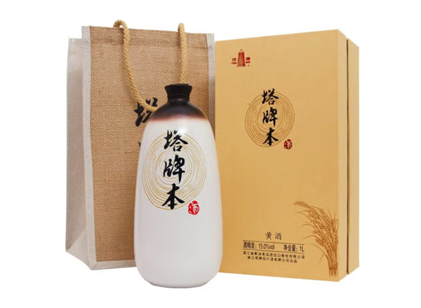 牡丹江塔牌黄酒回收塔牌本酒500ml/1000ml绍兴黄酒花雕酒礼盒